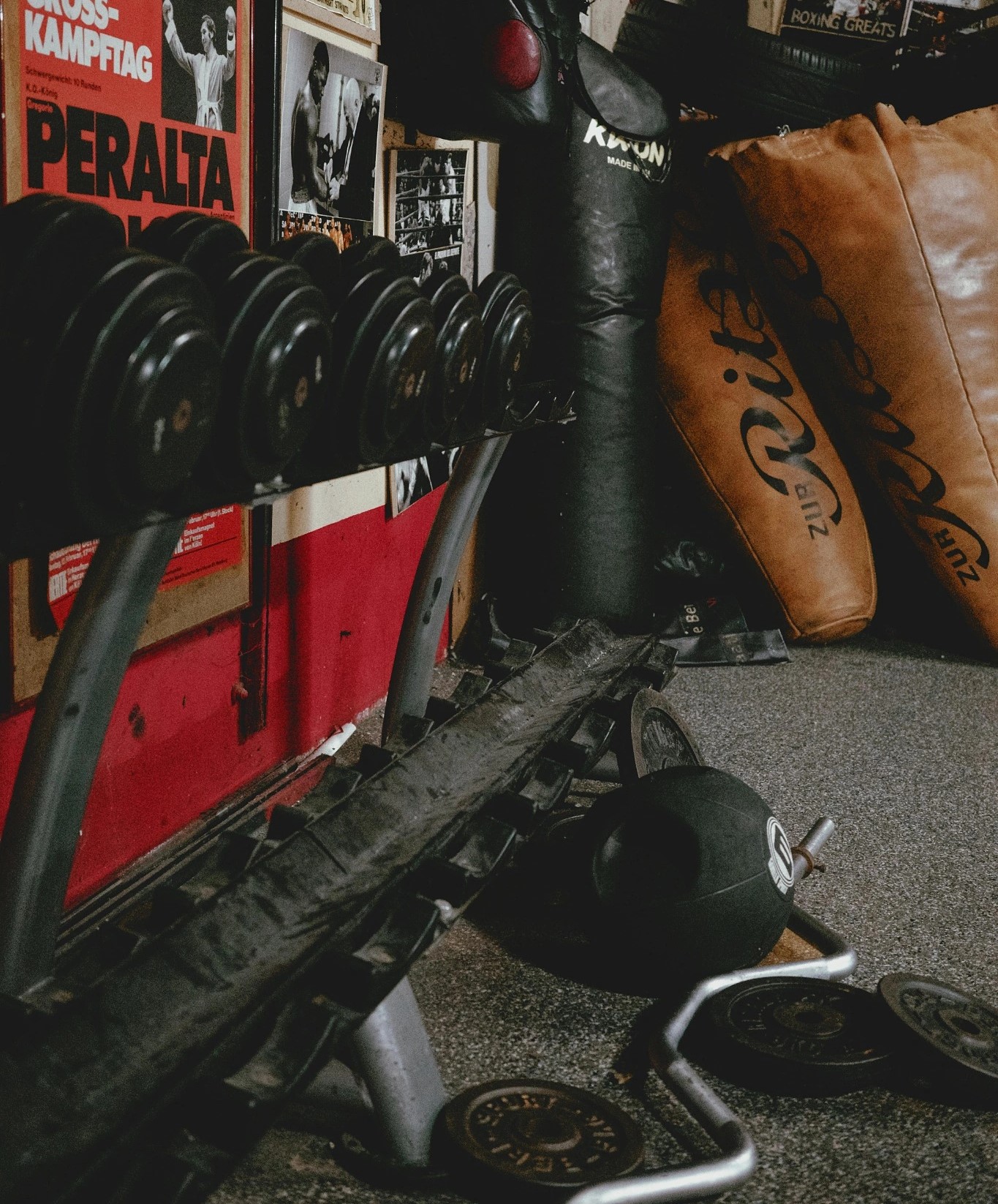 Combat sports gym interior